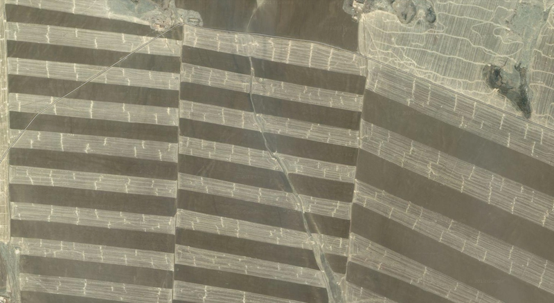 Illustration for article titled Satellite Images of Agricultural Fields Make the Earth Look 8-Bit